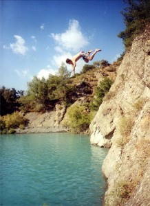 cliff jumping